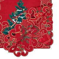 Christmas Tree Shaped Edge Table Runner