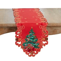 Christmas Tree Shaped Edge Table Runner