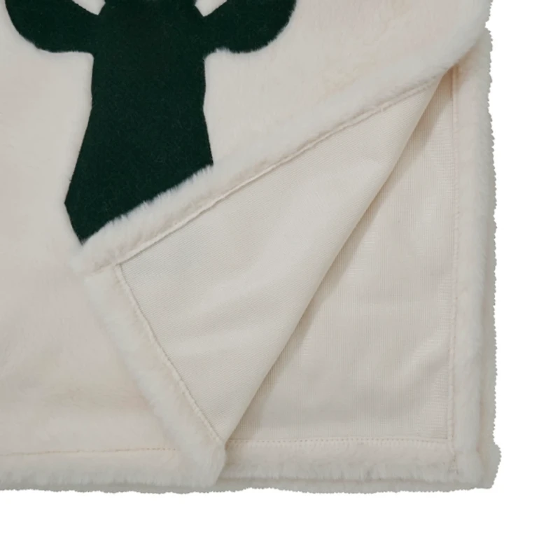 Faux Fur Reindeer Christmas Table Runner