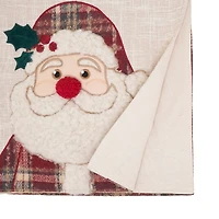 Plaid Santa Tufted Christmas Table Runner