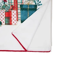 Embroidered Christmas Gifts Table Runner