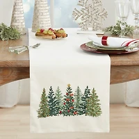 Christmas Treescape Table Runner