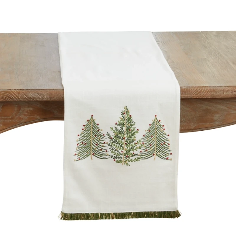 Christmas Tree Trio Table Runner