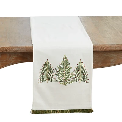 Christmas Tree Trio Table Runner