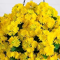 UV Resistant Yellow Chrysanthemum Hanging Basket