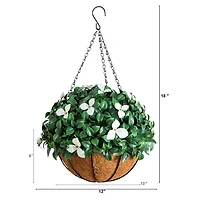 UV Resistant Gardenia Hanging Basket
