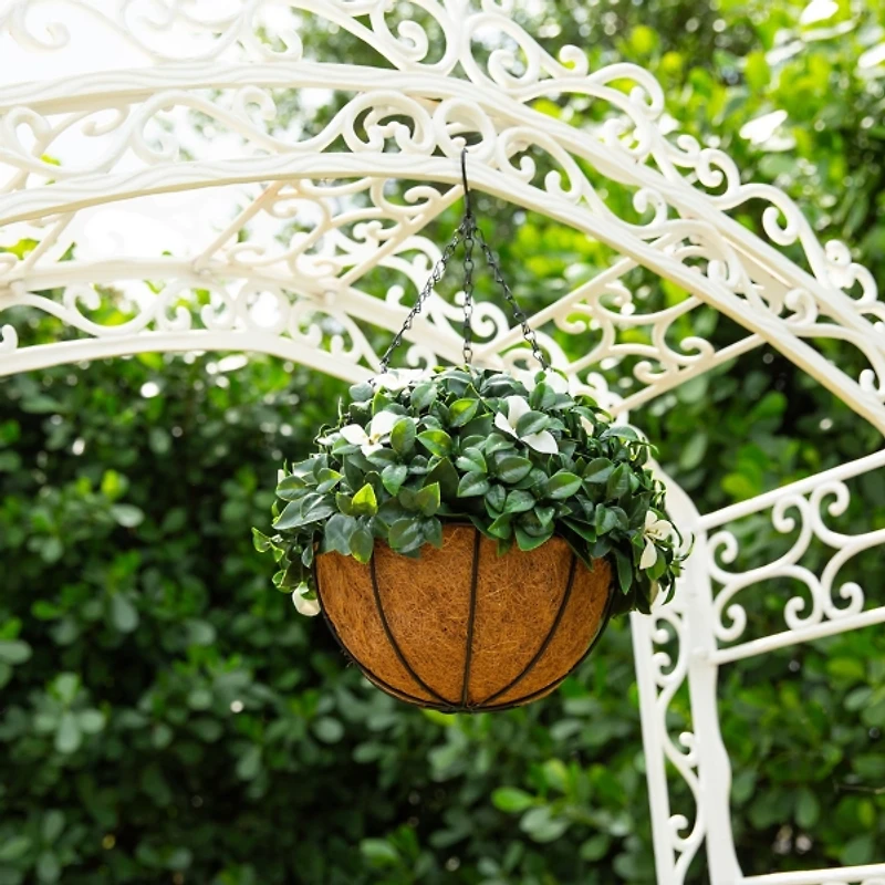 UV Resistant Gardenia Hanging Basket
