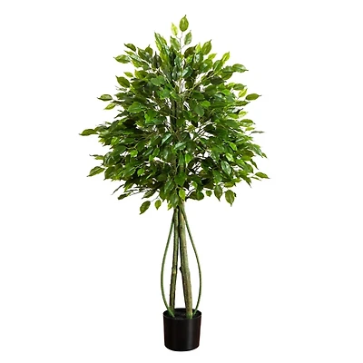4.5 ft. UV Resistant Artificial Ficus Tree