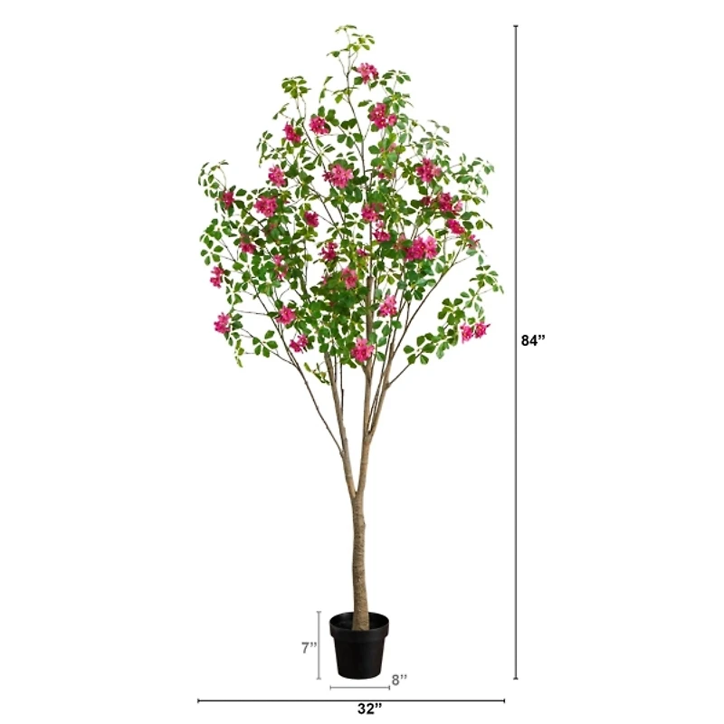 7 ft. Pink Dogwood Tree in Nursery Planter