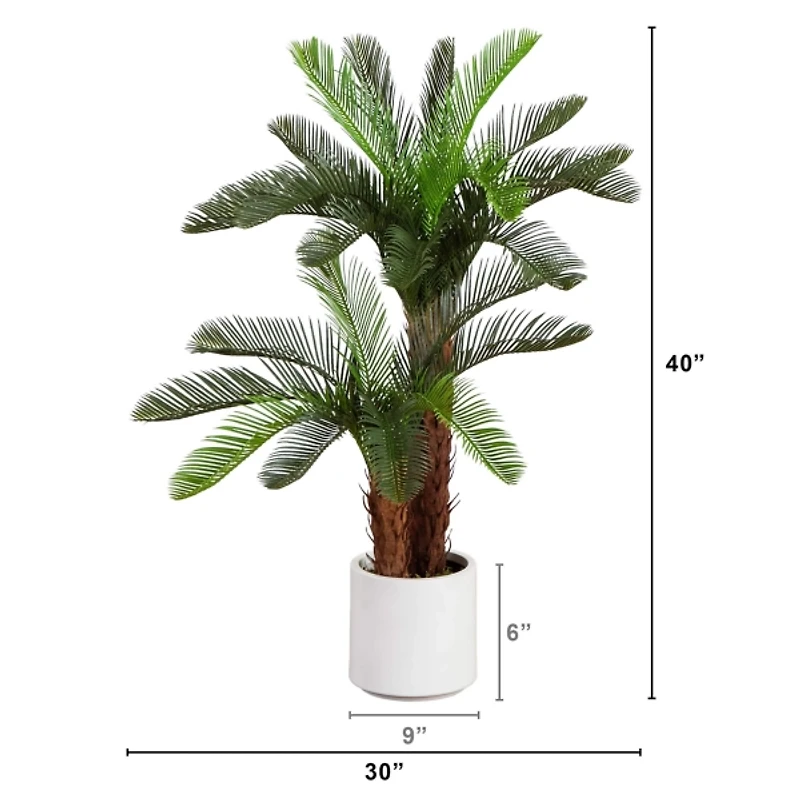 UV Resistant Double Cycas Palm Tree