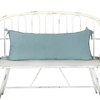 Welcome to Our Porch Striped Lumbar Pillow