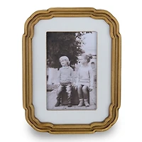 Gold Grooved Wood Picture Frame, 4x6