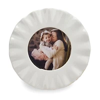 Round White Wavy Ceramic Picture Frame