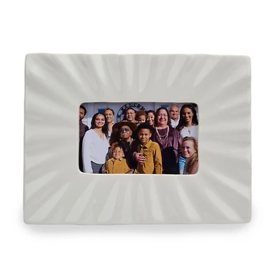 White Wavy Ceramic Picture Frame