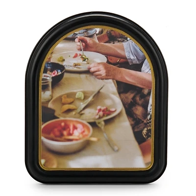 Black with Gold Arch Picture Frame