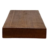 Brown Wood Floating Wall Shelves, Set of 2