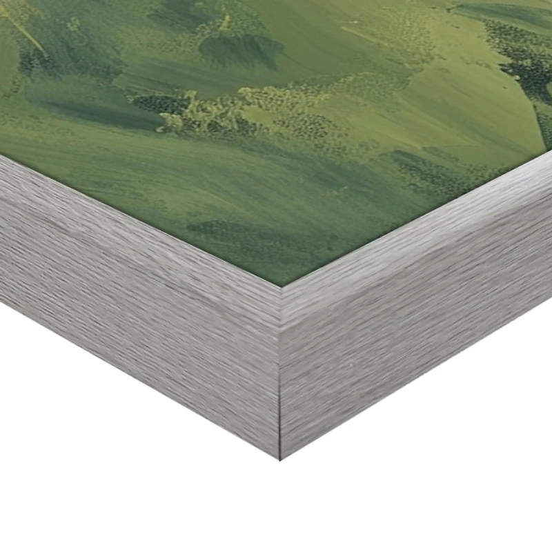 Emerald Horizons Framed Canvas Art Print