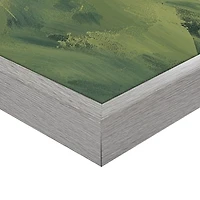 Emerald Horizons Framed Canvas Art Print