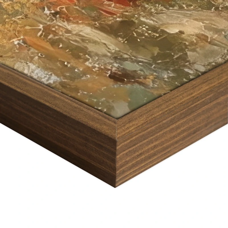 Red Roof Villa Framed Canvas Art Print