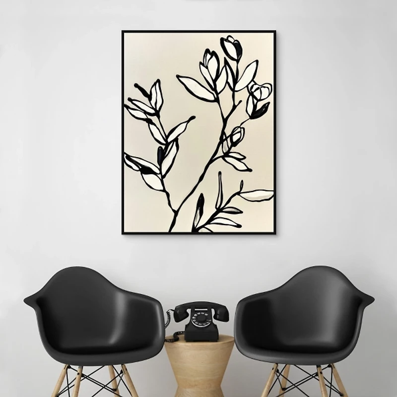 Simplicity Framed Canvas Art Print