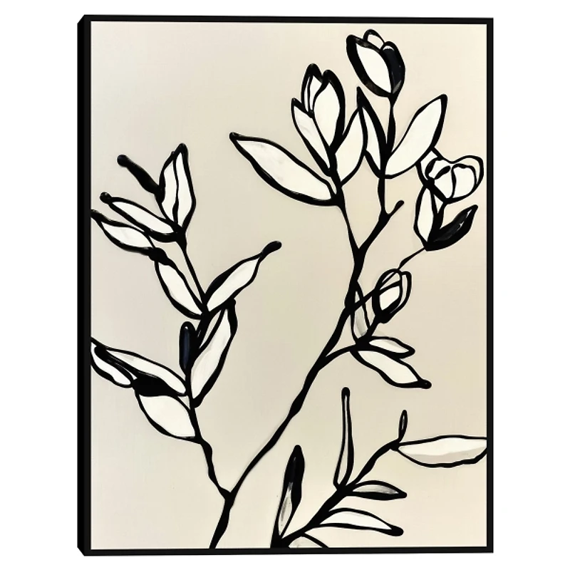 Simplicity Framed Canvas Art Print