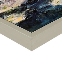 Water Lilies Silver Framed Canvas Art Print