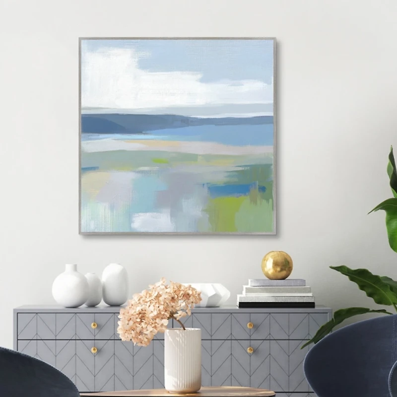 Quiet Cove Framed Canvas Art Print