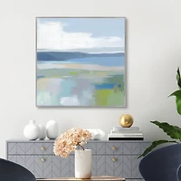Quiet Cove Framed Canvas Art Print