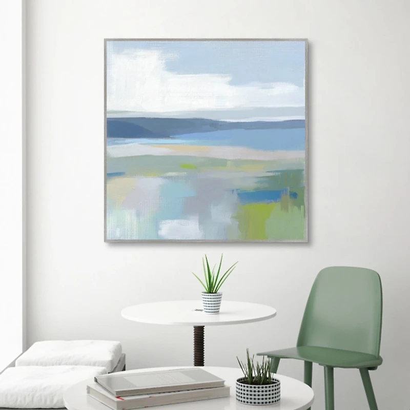 Quiet Cove Framed Canvas Art Print
