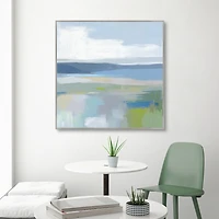 Quiet Cove Framed Canvas Art Print