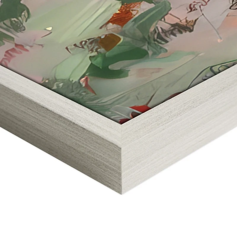 Blooming on the Edge Framed Canvas Art Print