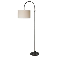Bronze Metal Arch Reagan Floor Lamp