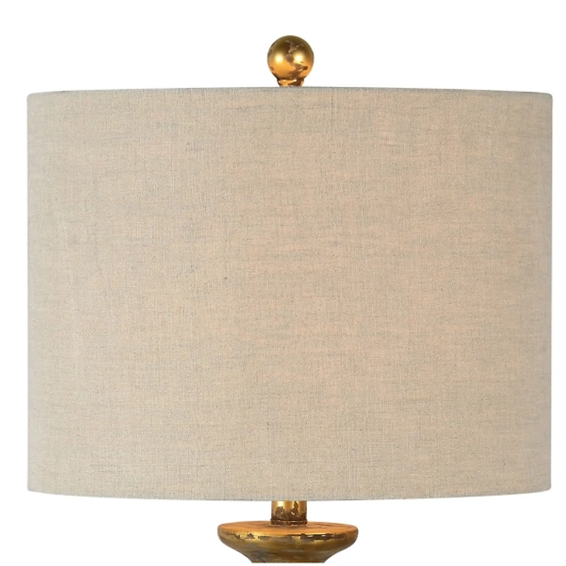 Leland Distressed Gold Table Lamp