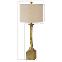 Leland Distressed Gold Table Lamp