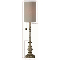 Jude Distressed Buffet Lamp