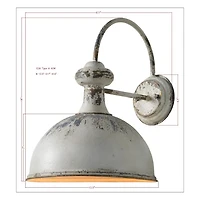 Distressed Metal Rachel Wall Sconce