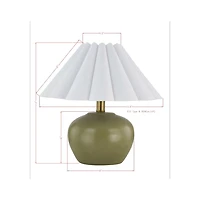 Harlow Green Ceramic Table Lamp