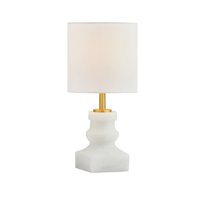 Leah White Marble Mini Lamp