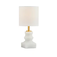 Leah White Marble Mini Lamp
