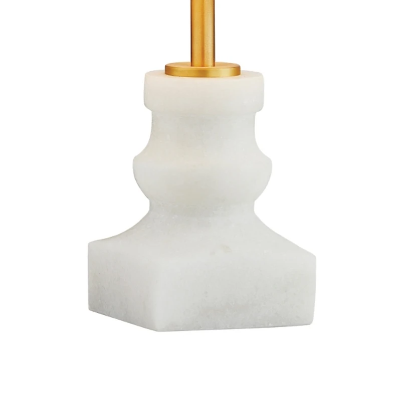 Leah White Marble Mini Lamp