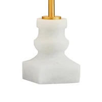 Leah White Marble Mini Lamp