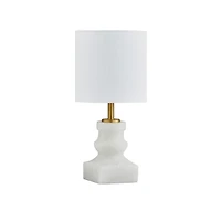 Leah White Marble Mini Lamp