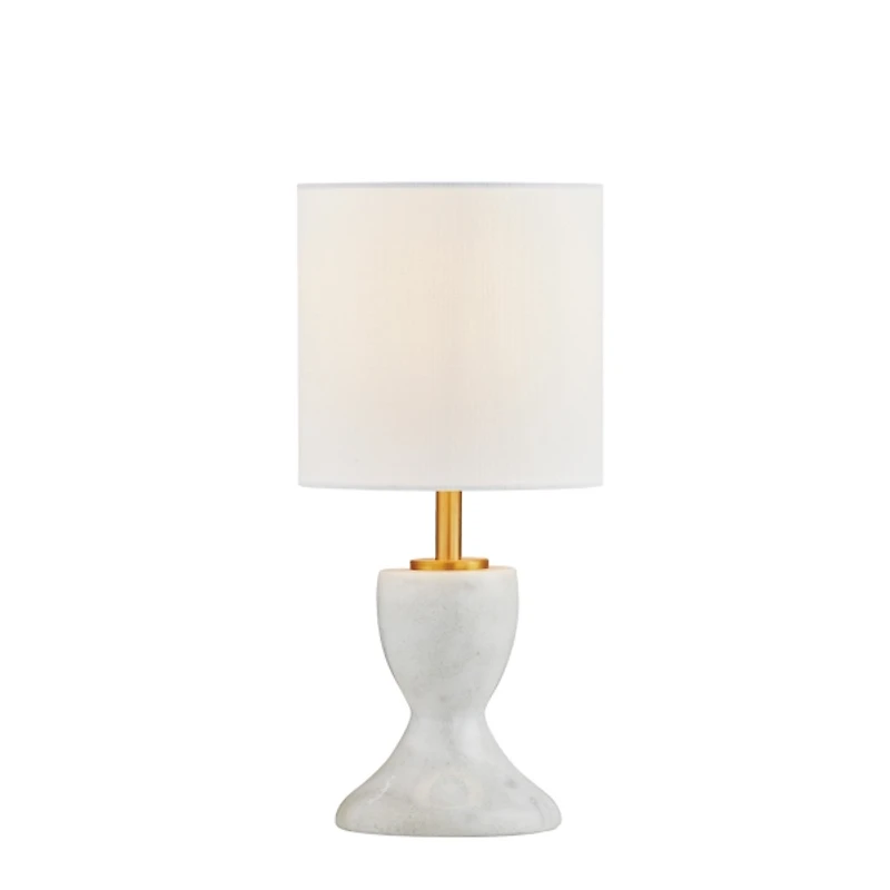Lisa White Marble Mini Table Lamp