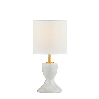 Lisa White Marble Mini Table Lamp