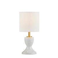 Lisa White Marble Mini Table Lamp