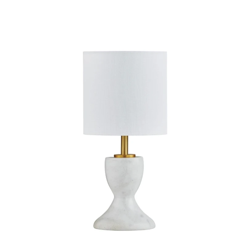 Lisa White Marble Mini Table Lamp