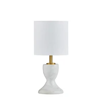 Lisa White Marble Mini Table Lamp