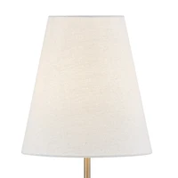 Sawyer Charcoal Faux Travertine Buffet Lamp