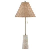 Lorraine Natural Travertine Buffet Lamp