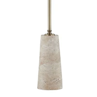 Lorraine Natural Travertine Buffet Lamp